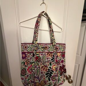 Vera Bradley Multicolor Floral Quilted Shoulder Bag
